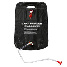 Carregar imagem no visualizador da galeria, 20L Portable Outdoor Camping Shower Bag Solar Heated Shower Bathing Picnic Water Bag Water Storage for Travel Hiking BBQ