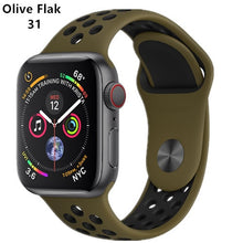 Carregar imagem no visualizador da galeria, CRESTED Sport Strap For Apple Watch band 4 3 42mm/44mm iwatch band 38mm/40mm correa bracelet apple watch 4 3 2 watch Accessories